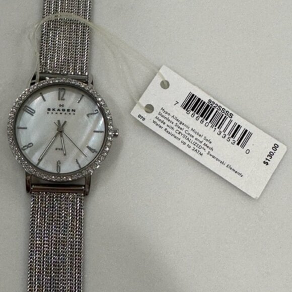 Skagen Swarovski and Mother of Pearl Women's Watch - Picture 9 of 11